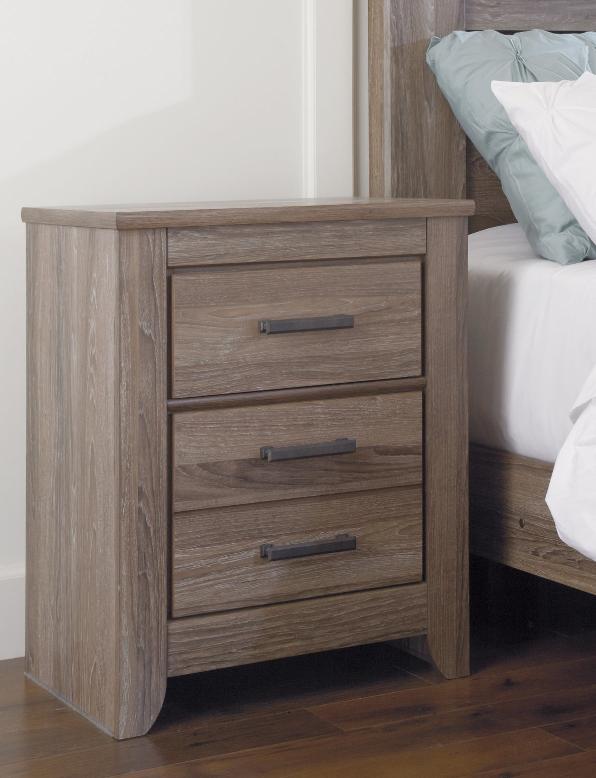 Zelen Two Drawer Night Stand Furniture Mart -  online today or in-store at our location in Duluth, Ga. Furniture Mart Georgia. View our lowest price today. Shop Now. 