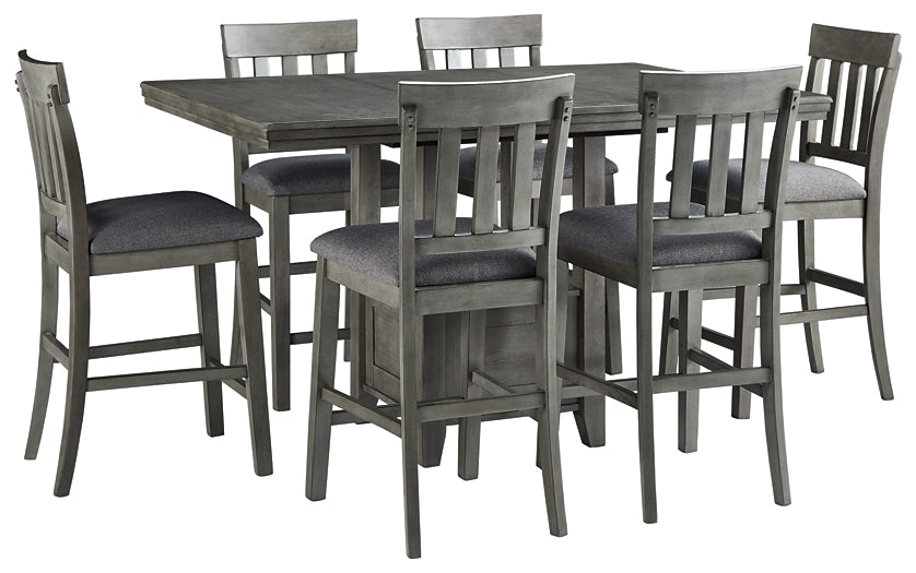 Hallanden Counter Height Dining Table and 6 Barstools Furniture Mart -  online today or in-store at our location in Duluth, Ga. Furniture Mart Georgia. View our lowest price today. Shop Now. 