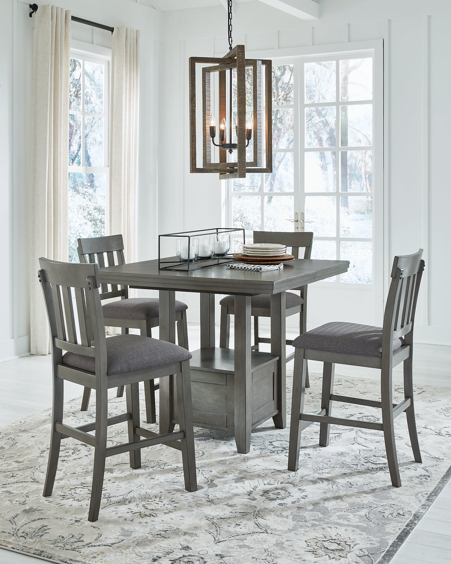 Hallanden Counter Height Dining Table and 4 Barstools Furniture Mart -  online today or in-store at our location in Duluth, Ga. Furniture Mart Georgia. View our lowest price today. Shop Now. 