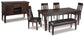 Haddigan Dining Table and 4 Chairs and Bench with Storage Furniture Mart -  online today or in-store at our location in Duluth, Ga. Furniture Mart Georgia. View our lowest price today. Shop Now. 