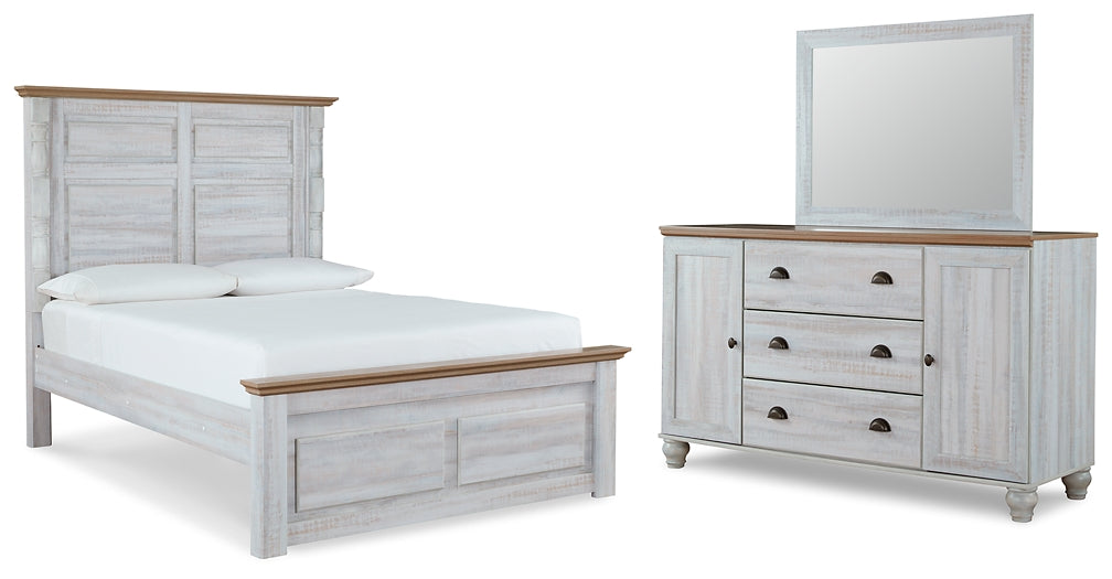 Haven Bay Queen Panel Bed with Mirrored Dresser Furniture Mart -  online today or in-store at our location in Duluth, Ga. Furniture Mart Georgia. View our lowest price today. Shop Now. 
