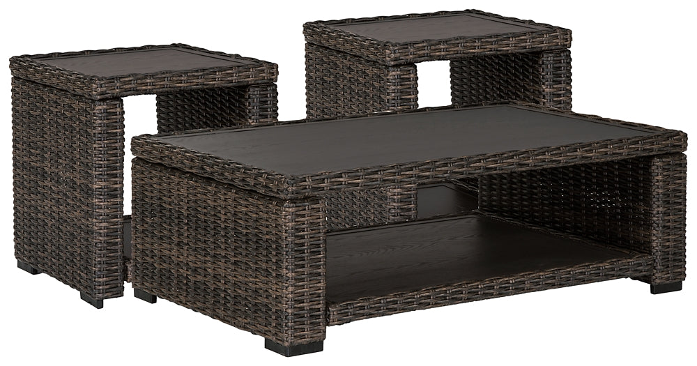 Grasson Lane Outdoor Coffee Table with 2 End Tables Furniture Mart -  online today or in-store at our location in Duluth, Ga. Furniture Mart Georgia. View our lowest price today. Shop Now. 