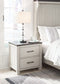 Darborn King Panel Bed with Mirrored Dresser and Nightstand