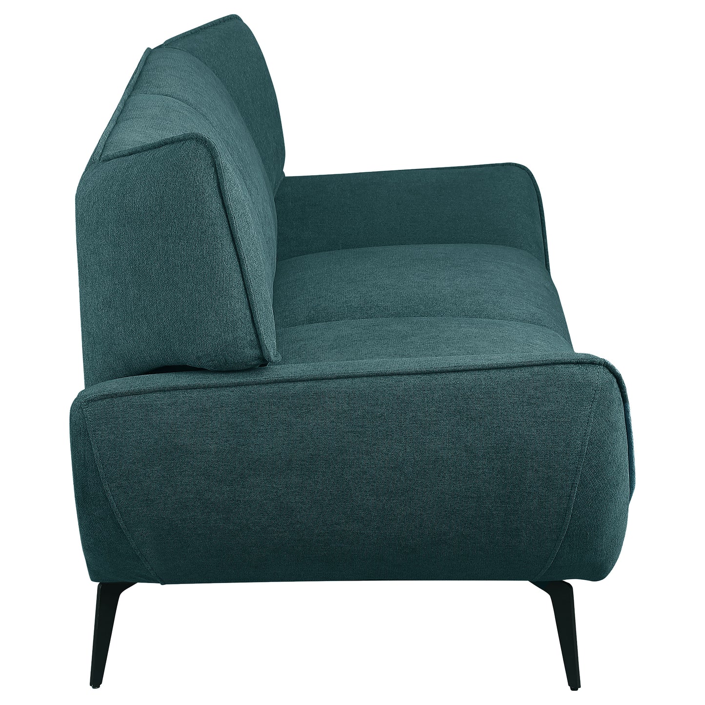 Acton 3-piece Upholstered Flared Arm Sofa Set Teal Blue